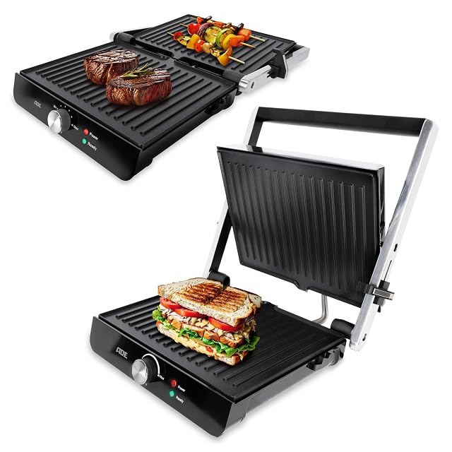 ADE KA2303 contact grill opened flat as a table grill