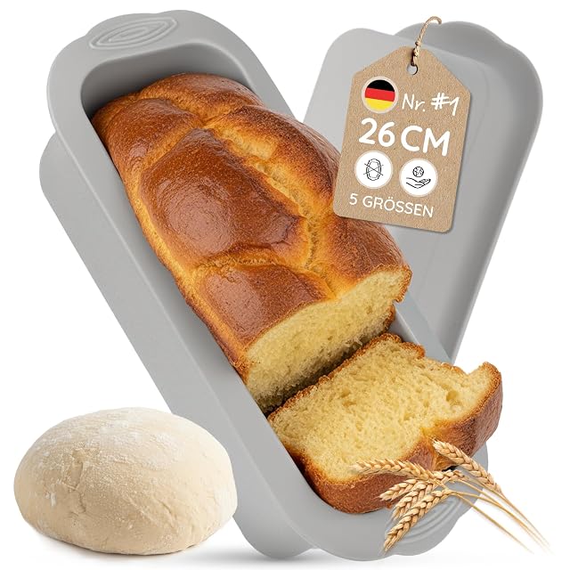 Backefix silicone loaf pan, 10.2 inches long, with reinforced walls