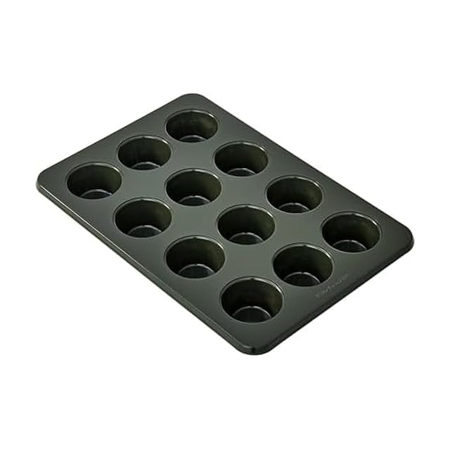 KitchenAid Evergreen nonstick aluminized steel 12 cup muffin pan