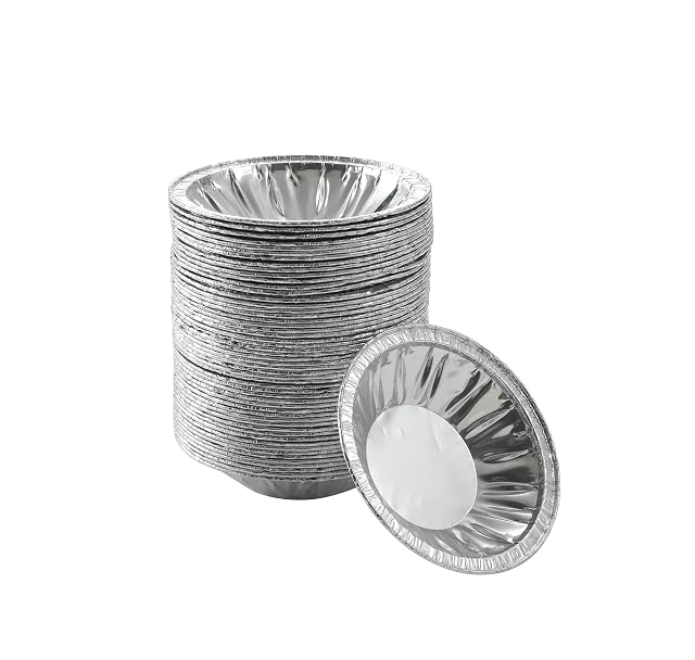 Waytiffer disposable aluminum foil mini pie tins fifty pack for tarts