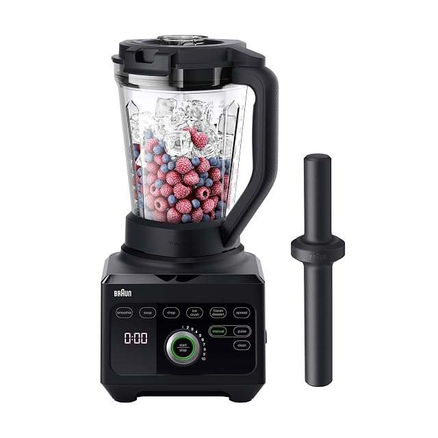 Braun PowerBlend 9 JB9040BK blender with triangular 2-liter Tritan jar