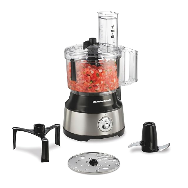 Hamilton Beach 70730 10 cup food processor with built-in bowl scraper and stainless disc