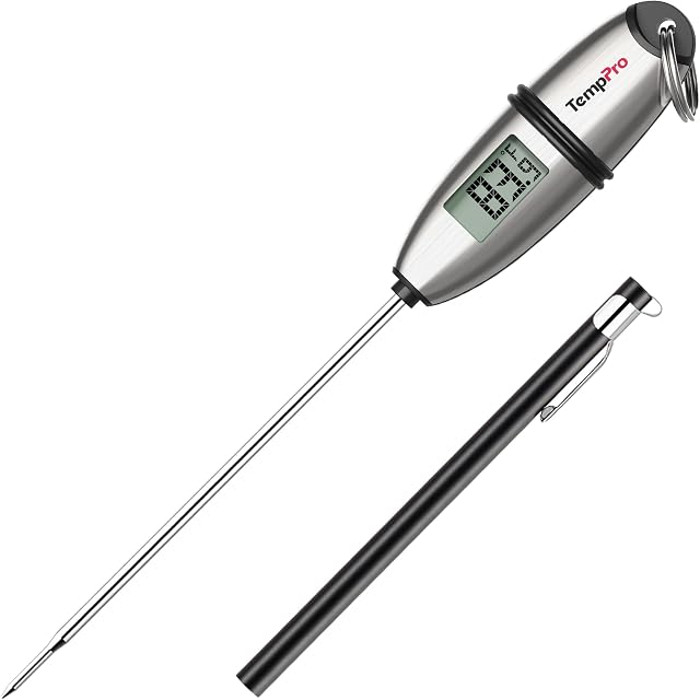 TempPro TempSwift digital instant read food thermometer with long stainless probe