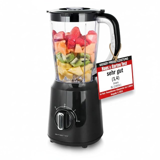Emerio BL-12816.8 countertop blender with 1.5-liter Tritan jar