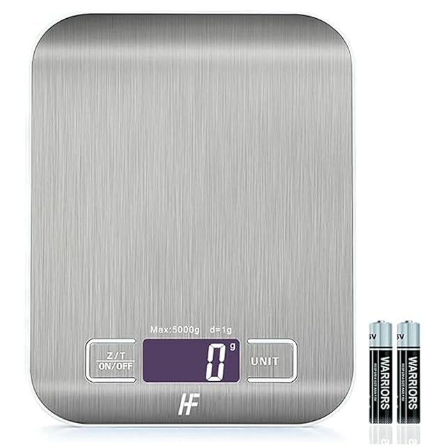 HomeFashion KITSSW digital kitchen scale with stainless steel platform