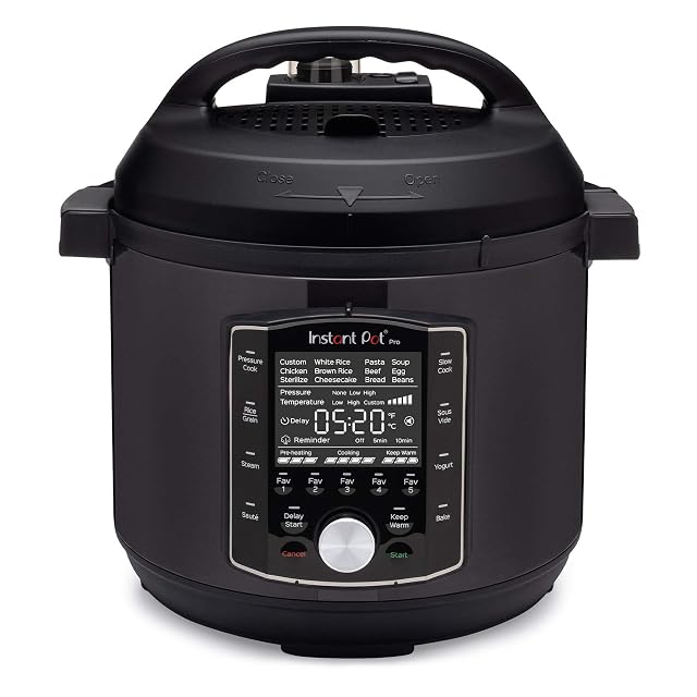 Instant Pot Pro 5.7-liter multi-cooker in matt black stainless steel