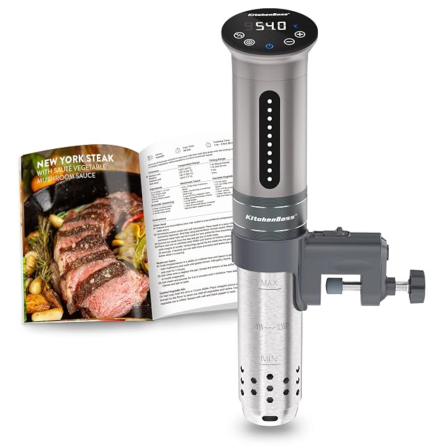 KitchenBoss G310S sous-vide stick in stainless steel with LED touch display