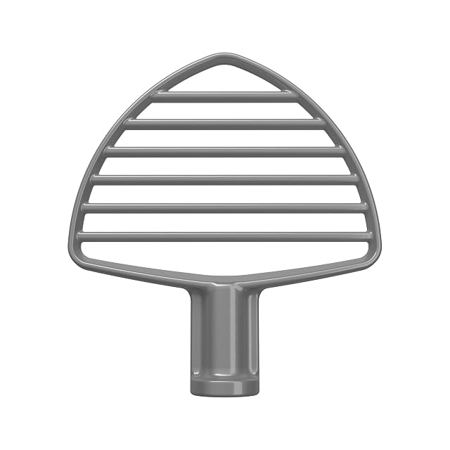 KitchenAid KSMPB7 silver pastry beater with scraper for bowl-lift stand mixer