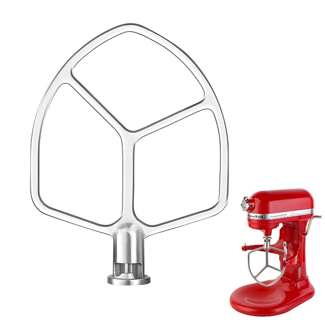 XINBOOGQ 304 stainless steel flat beater for KitchenAid bowl-lift stand mixer