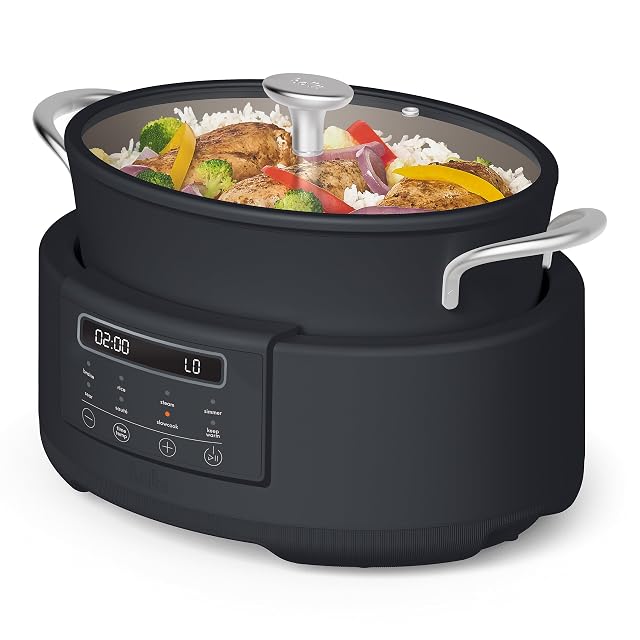BELLA Multi 10-in-1 multicooker in Slate with ceramic nonstick pot