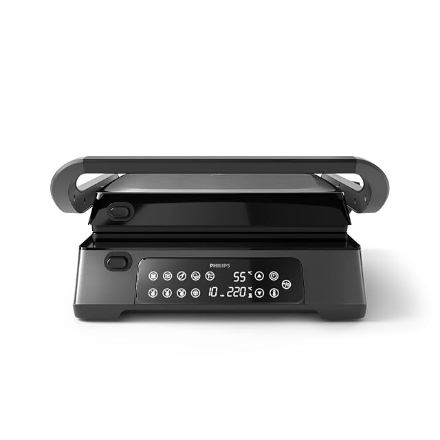 Philips HD6307/70 contact grill with food probe and digital display