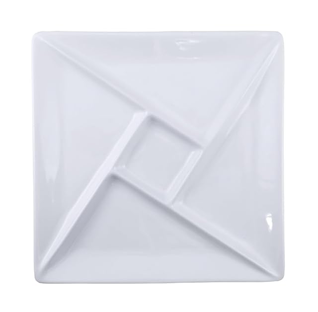 Swissmar round raclette and fondue porcelain plate 25.4 cm white
