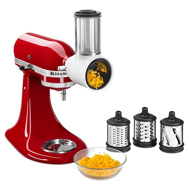 KitchenAid KSMVSA Fresh Prep slicer and shredder attachment with three blades