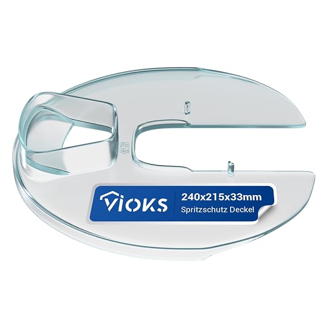 VIOKS transparent replacement splash guard for Bosch MUM4 stand mixer bowls